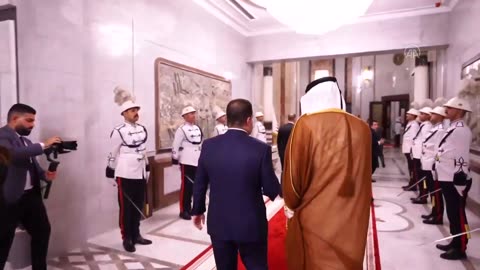 Emir of Qatar Sheikh Tamim bin Hamad Al Thani in Iraq