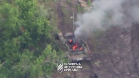 Russian tank in Ukraine: no happy ending there