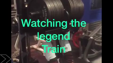 The Legend Leg Presses 360Kg In The Gym