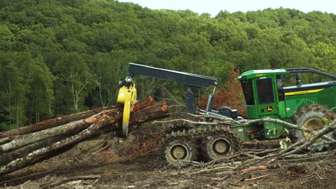 768L-II Bogie Skidder _ Matt Owens Logging Inc. _ John Deere Forestry