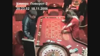 A Russian Gambler loses his mind after losing a ton of money at the Casino