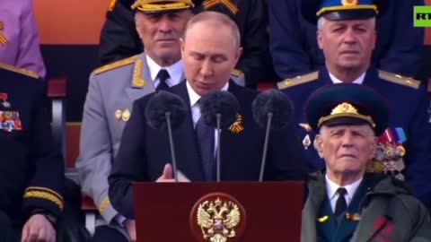 Putin gave a speech today and it’s interesting that he is talking about defeating Nazis in Ukraine. Funny the media won’t show you this…