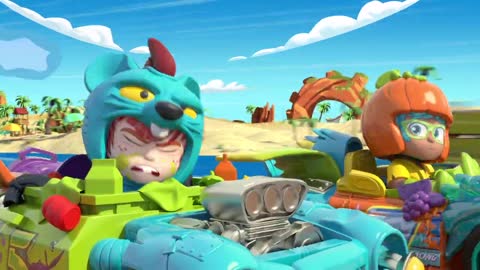 The Pirate Shark Cup Episode of the Kids' Cartoon Series T-RACERS