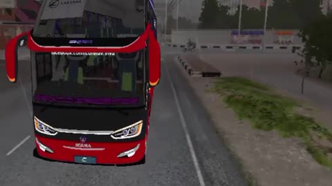 Indian Bus Driving the Red Spucial Bus Mode in Bus Simulator Indonesia" #gameplay #gamingadventure