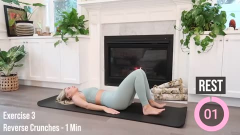 8-Minute Abs Workout for a Toned Waist! 💪🌿 #HomeFitness