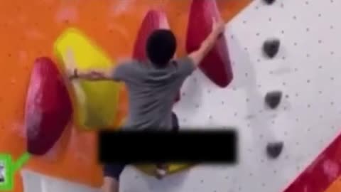 Dude Breaks Leg Climbing Wall at Gym *WARNING*