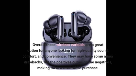Wireless Earbuds Bluetooth 5.3 Headphones LED Digital Display 60H Playtime Ear Buds with Wirele...