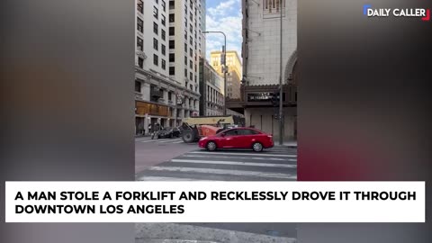 Stolen Forklift On The Loose In Los Angeles!