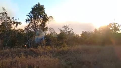 Brigadistas incendeiam o nosso território sem consulta prévia.