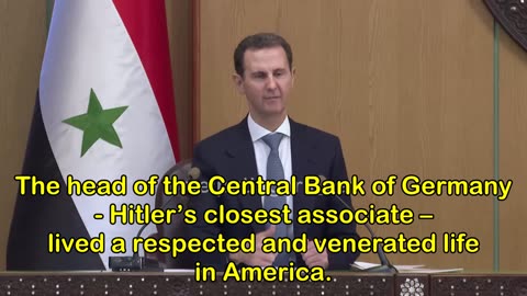 Syrian President Bashar al-Assad Bashed America Regarding WW2