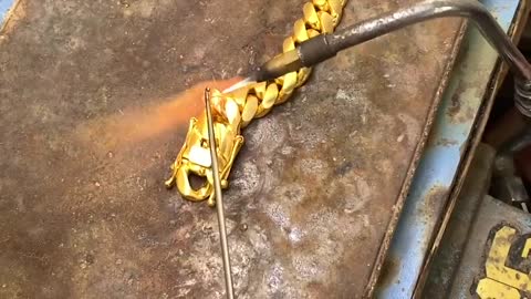 Making a Pure Gold Cuban Link Chain (Handmade 24 Karat)