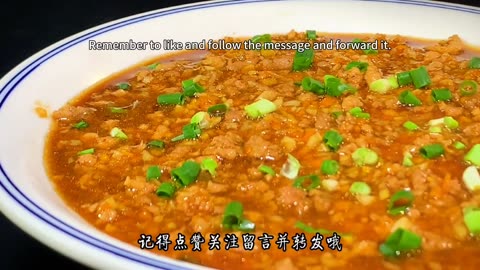 The minced meat, eggs, and tofu that the elderly and children like to eat are fresh,tender,and juicy