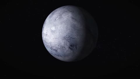 A video of footage of planet pluto