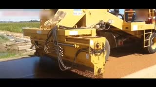 Process on asphalt construction with advanced machines
