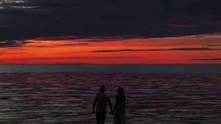 Took this picture of a couple on the beach