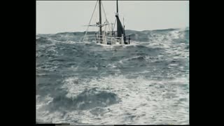 Norwegian Fishing Boat Fighting Heavy Seas