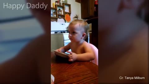 Baby argues with Daddy so angry OVER nothing 😅 Funny Father and Baby Compilation