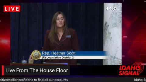 Rep. Heather Scott: "Two bills... what does the agency need, and what does the agency want."
