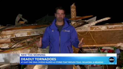 18 Destructive tornadoes rip through South Central US _ GMA