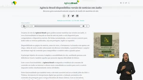 Agência Brasil disponibiliza versão de notícias em áudio