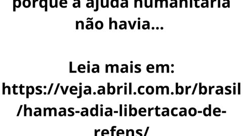 Após um dia de impasse, o Hamas liberou neste sábado.mp4