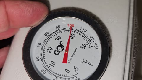 Calibrating Styrofoam Incubator with Analog Gauge Thermometer Probe 04/08/2024