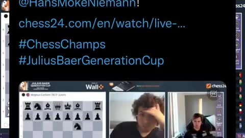 Magnus Carlsen just now resigned in a game against Hans Niemann. After playing one move