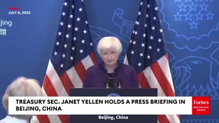 Yellen Asked About Russia's New Currency Launch, Whether She's Discussed It With Chinese Officials