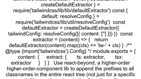 Make Tailwind Classes nonGlobal automatically