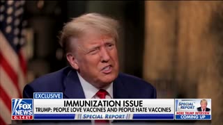 Bret Baier asks Donald Trump "Did the Covid Vaccine Work?"