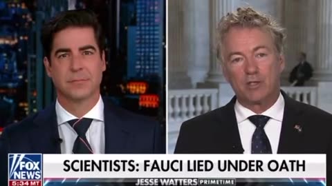 RAND PAUL: Dr. Fauci has officially been referred to DOJ this week for Prosecution