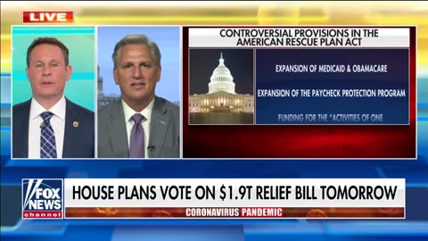 House Plans Vote On $1.9T Relief Bill Tomorrow