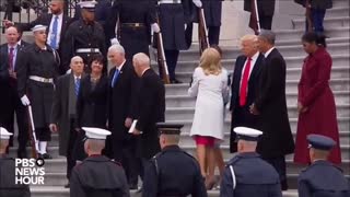 Trump BidenCaught Doing a Handshake Live