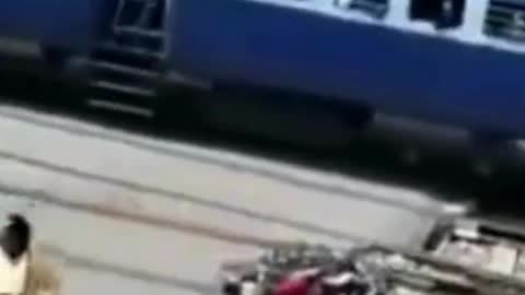 Train vike accident