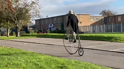 PENNY FARTHING vs ELECTRIC BIKE | Which will win?