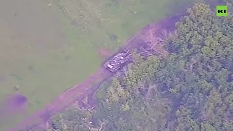 German Leopard 2A4 destroyed by Russian army in Zaporozhye front