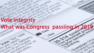 What Congress was doing before the 2020. Election Security Act of 2019