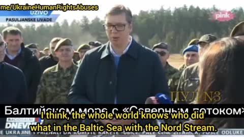 Serbian President talks about the attacks on the Baltic Sea with Nord Stream