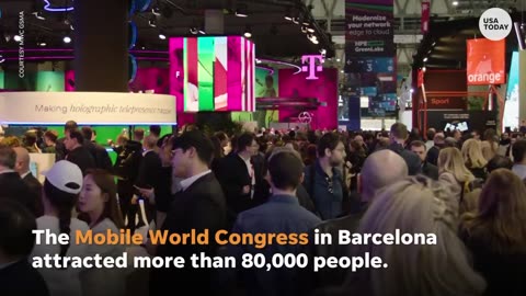 Visitors interact with metaverse at Mobile World Congress in Spain | USA TODAY