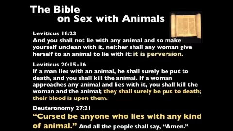 Islam's rules for sex with animals