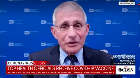 Fauci Faking Vaccination Injection - wrong arm