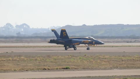 Blue Angels landing at Marine Corps Air Station Miramar in San Diego