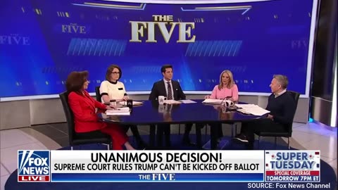Watch: Jesse Watters Hilariously Dunks on Jessica Tarlov After SCOTUS Unanimous Trump Ruling