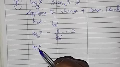 Solving logarithmic equation
