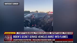 Biden’s Secret Service Rental Vehicles Burst Into Flames..Energy Weapon ?