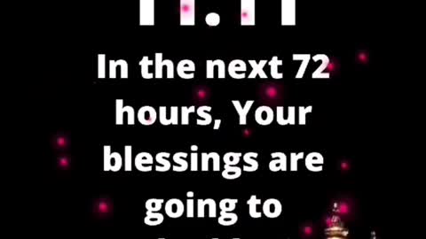 In next 24 Hour Blessing is going to double