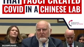 CDC Director Admits That Fauci Created COVID in a Chinese Lab