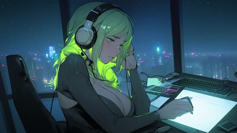 Your Waifu needs you | Chill Synthwave New Retrowave - Study & Gaming Music Mix