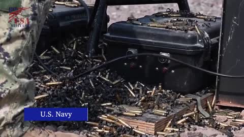 MINIGUN Live-Fires on the Ground by U.S. Navy_Marine Corps