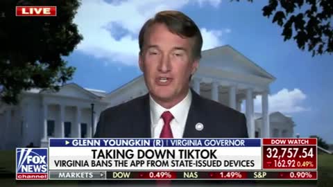Gov. Glenn Youngkin says he banned TikTok and WeChat on state devices in Virginia “because they are a threat to national security.”